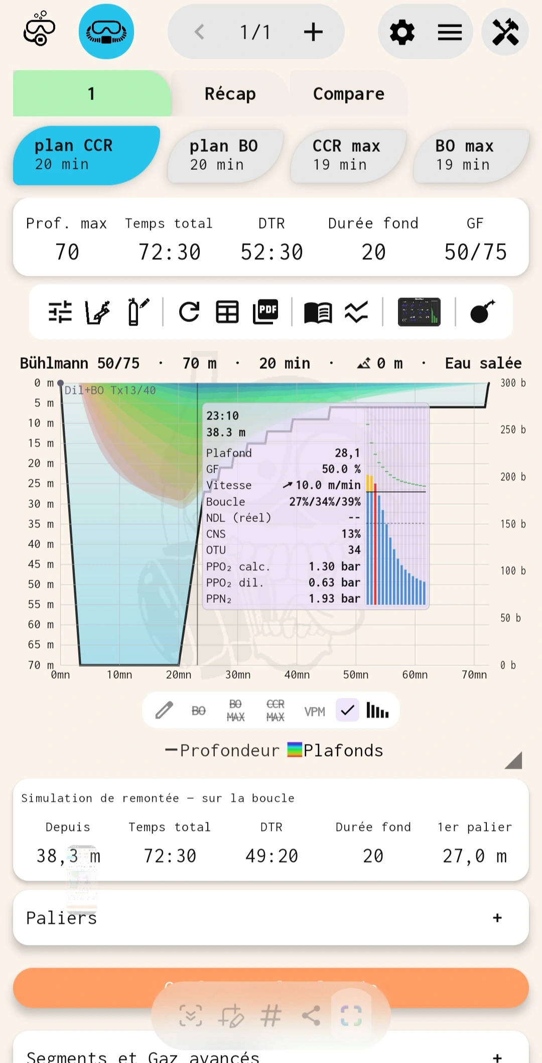 L'infobulle du profil